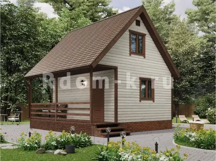 Дачный дом «Ива» 6х6